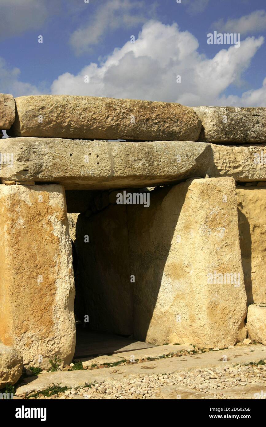 Temple of Hagar Qim Stock Photo Alamy