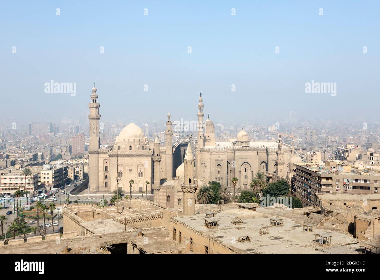 The mosque and madrassa of sultan Hassan, Cairo, Egypt Stock Photo