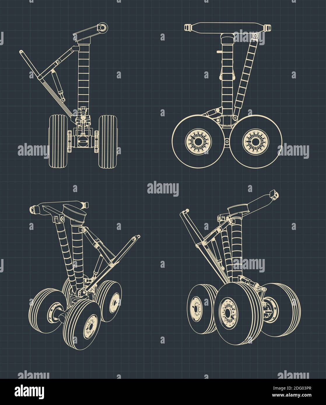 Airplane landing gear Stock Vector Images Alamy