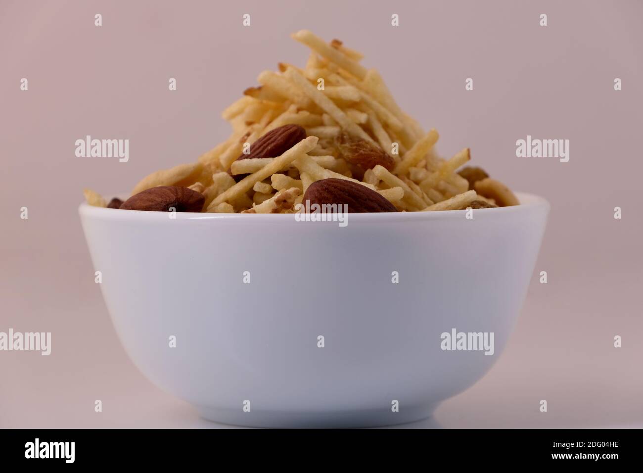 Indian style deep fried snacks falahari chivda chivda or mixture