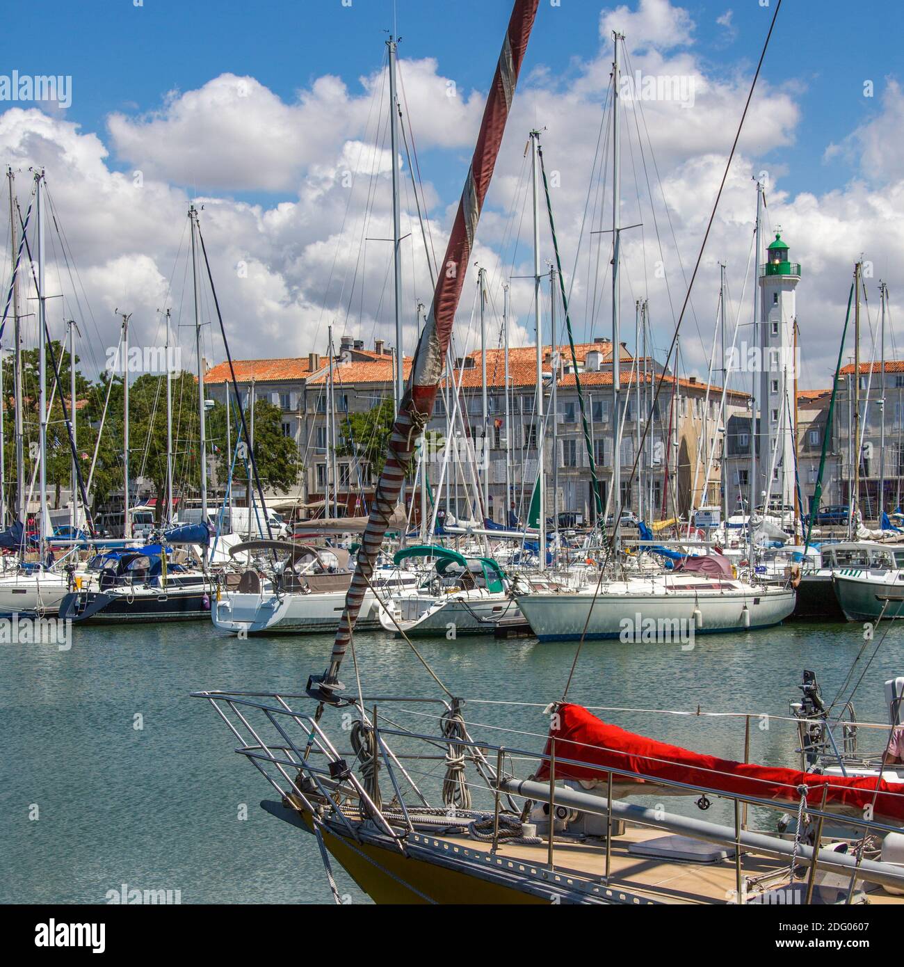 The port of La Rochelle on the coast of the Poitou-Charentes region of France. Stock Photo