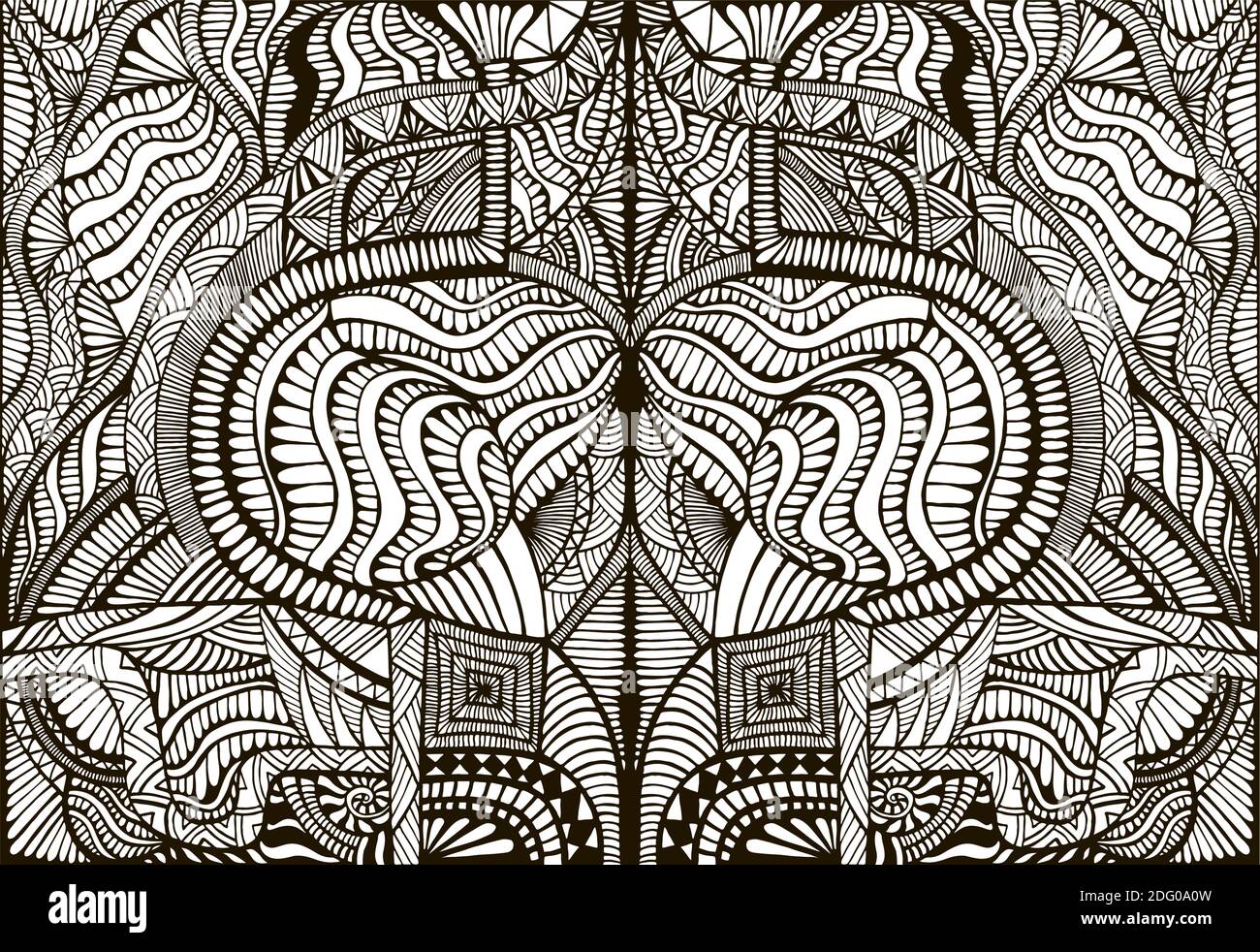 crazy patterns coloring pages