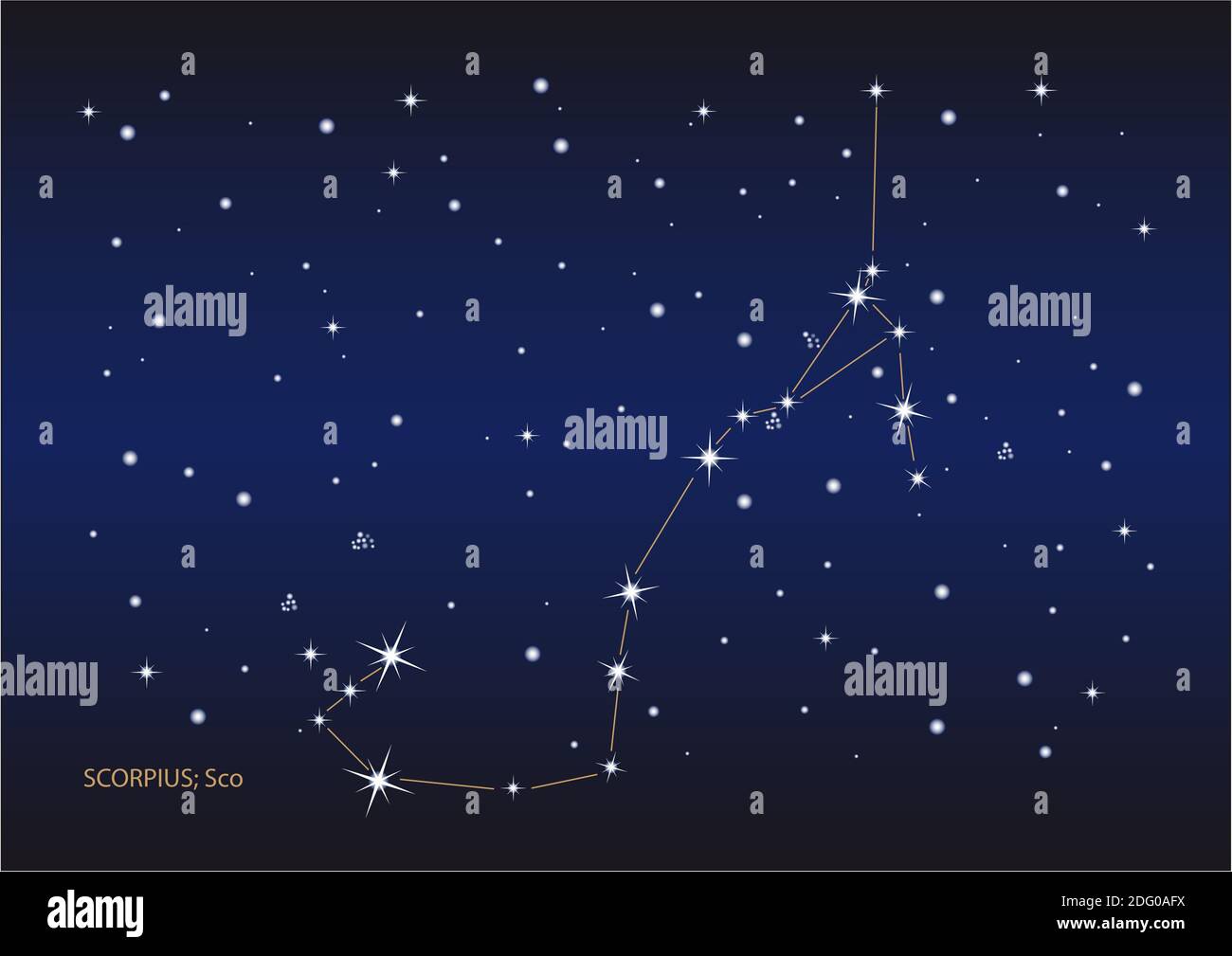 Nasa Constellation Map Scorpius Scorpius Stars Constellation 2DG0AFX