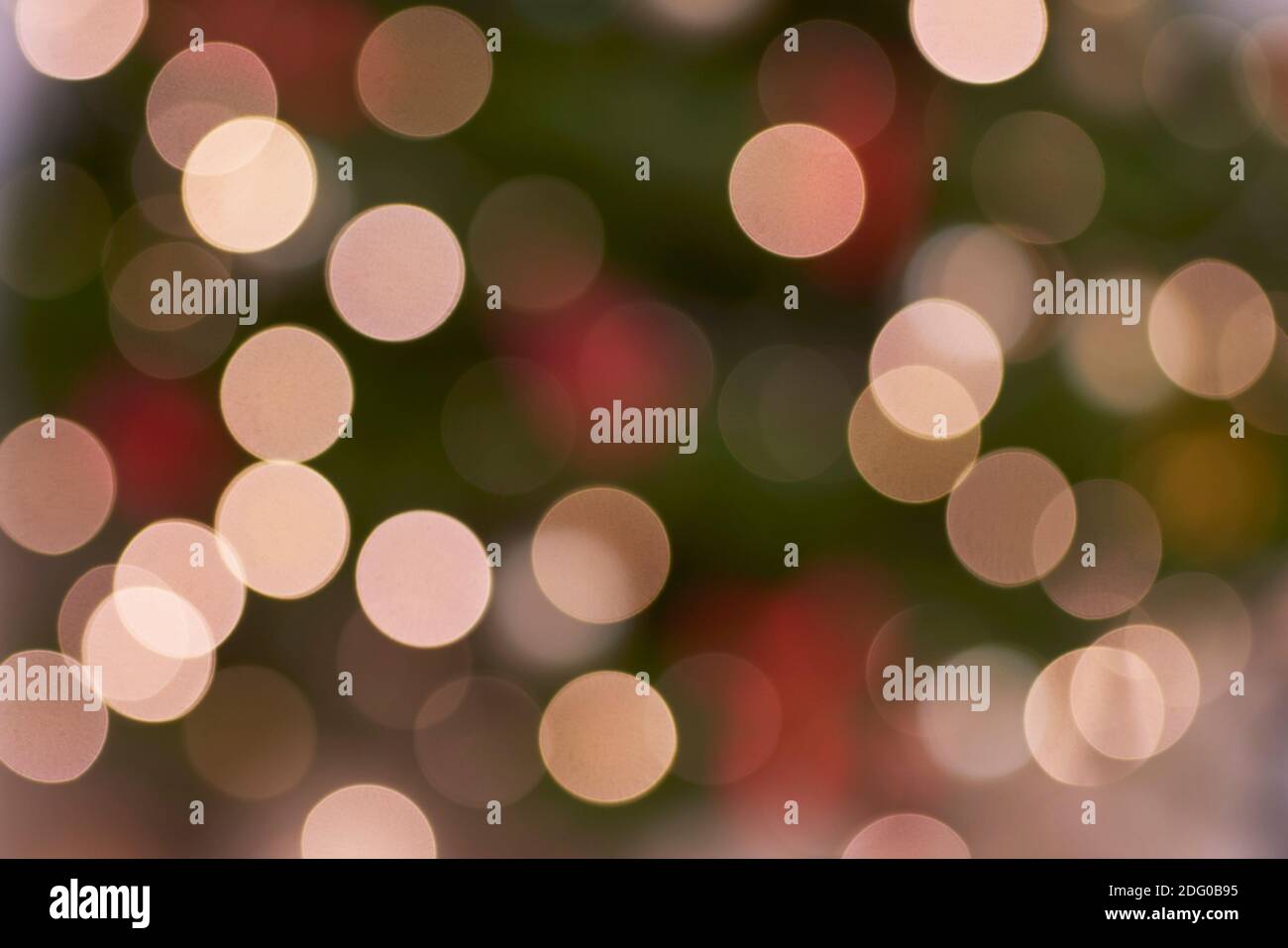 Bokeh background from defocused tree lights Stock Photo