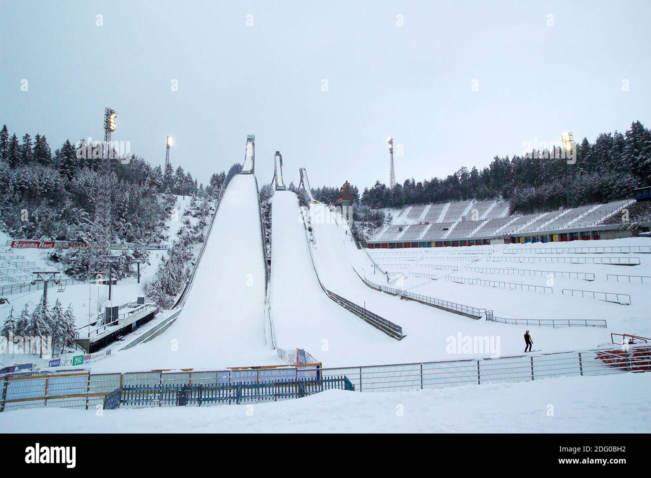 Ski jump Lahti Stock Photo