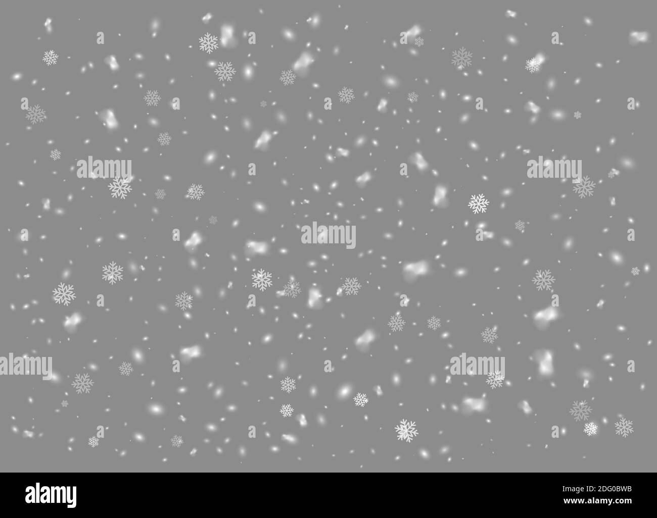 Snowflakes, snow background. Christmas snow for the new year. Vector