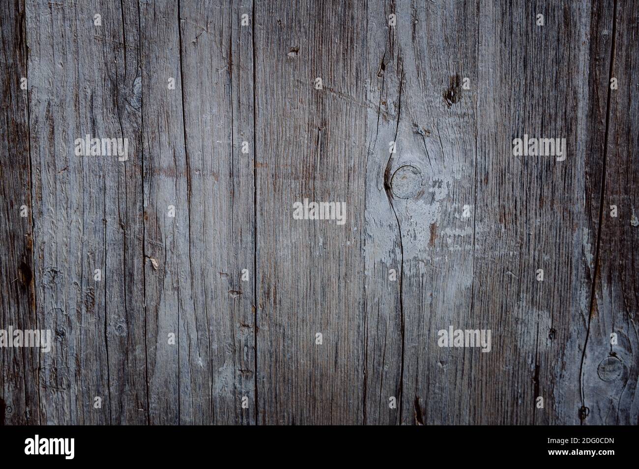 close up of old wood with light texture for background of gray color and vertical lines Stock Photo