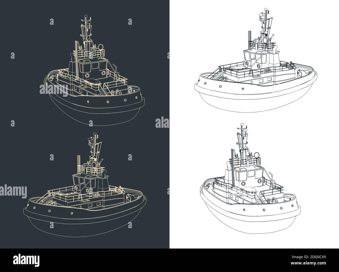 tugboat design drawing