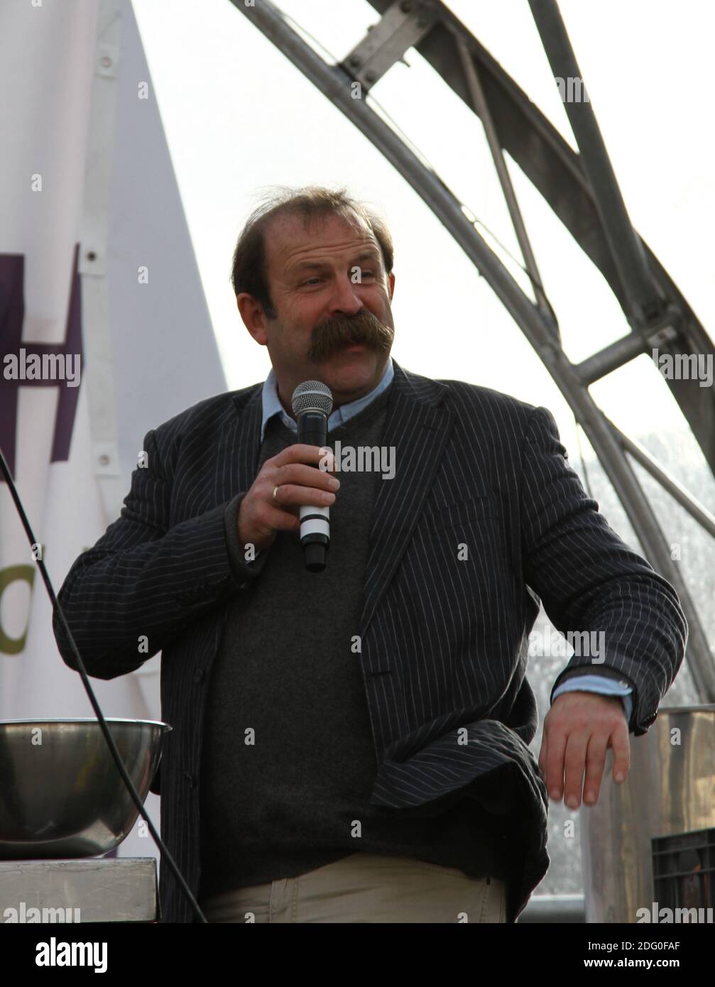 Dick Strawbridge at a food event in Trafalgar Square, London Stock Photo