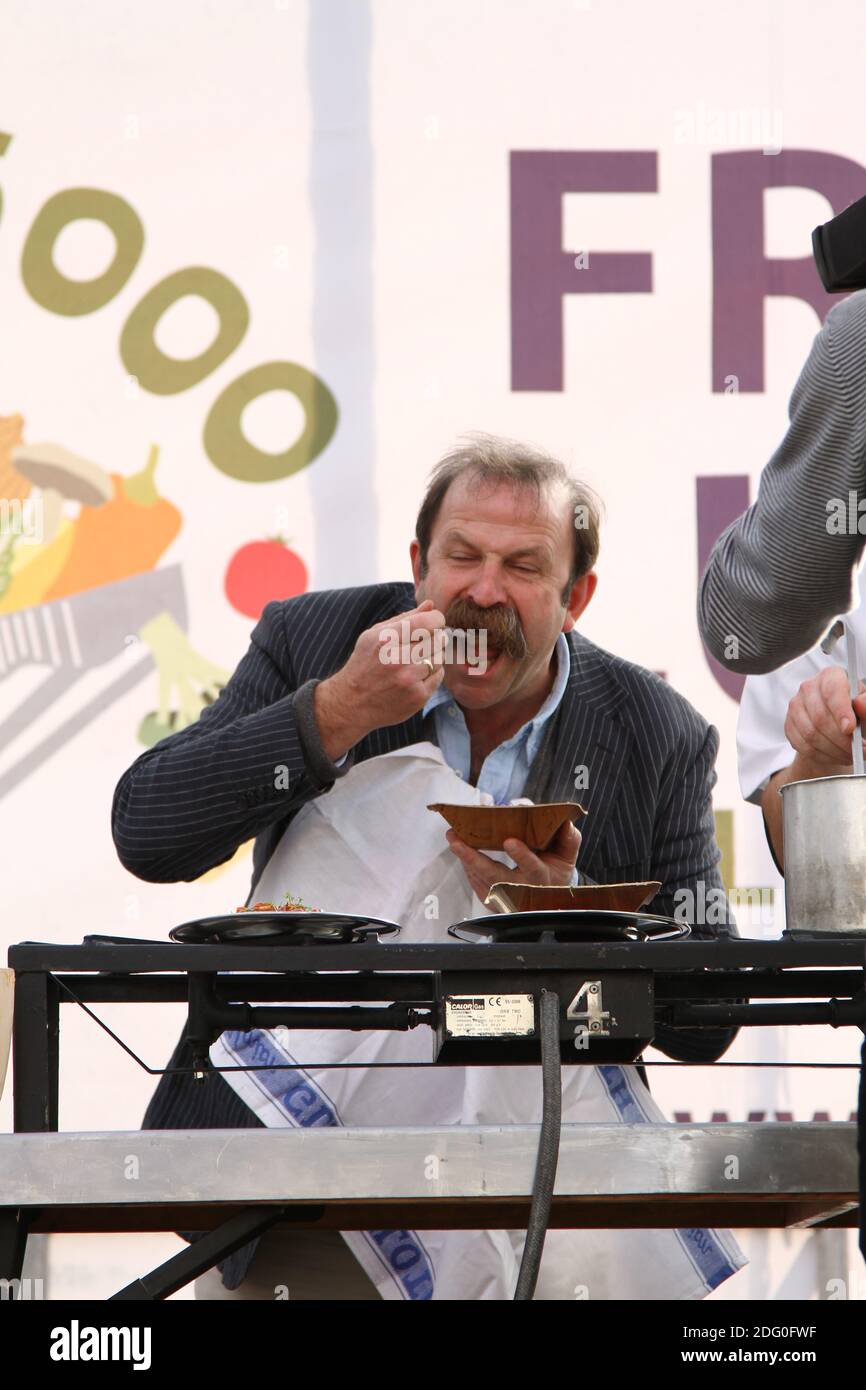 Dick Strawbridge at a food event in Trafalgar Square, London Stock Photo