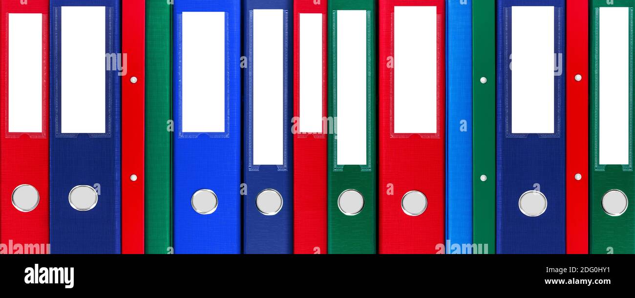 Colorful various file folders background Stock Photo Alamy