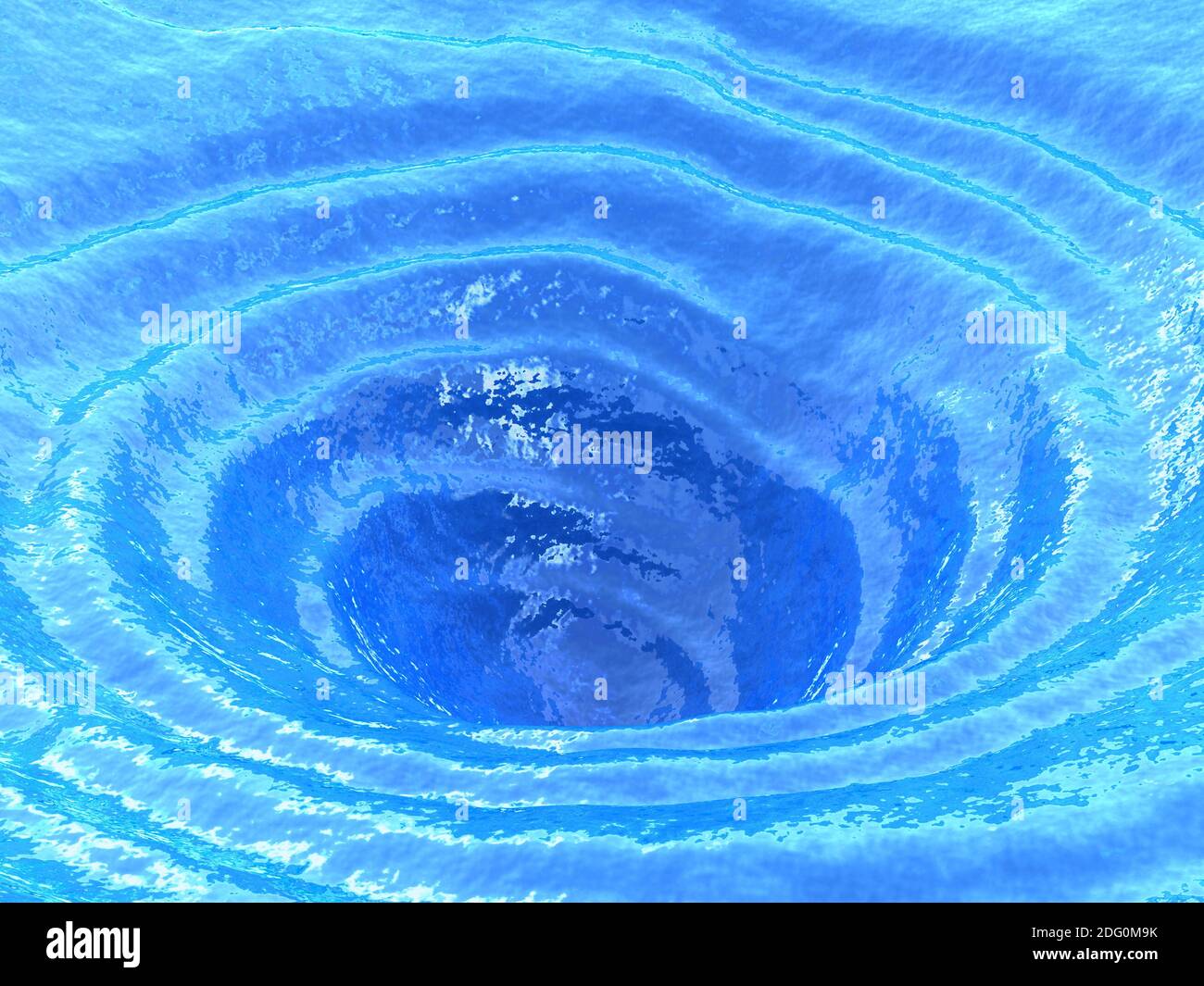 Ocean whirlpool, water vortex Stock Photo