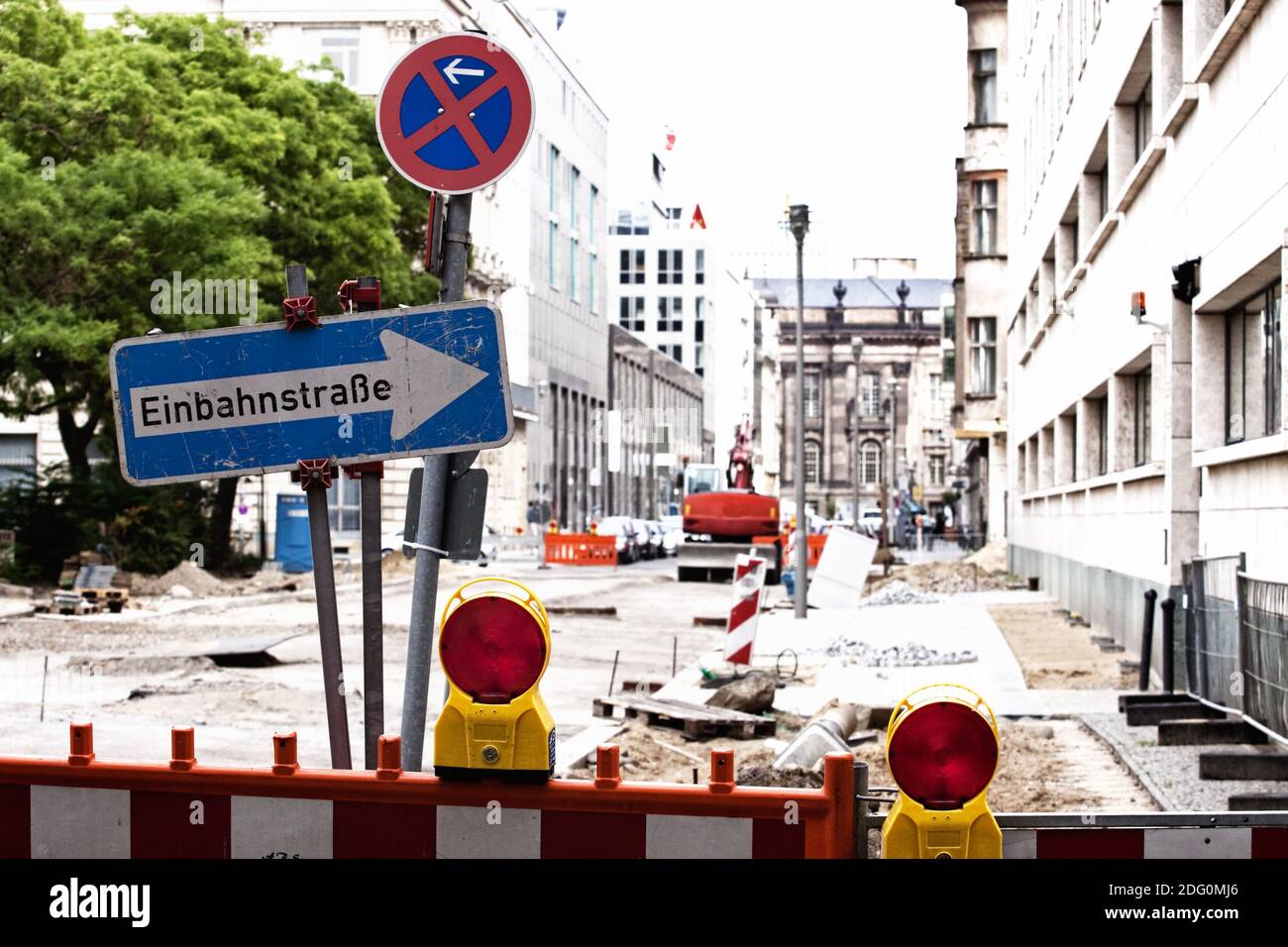 Road construction site Stock Photo - Alamy