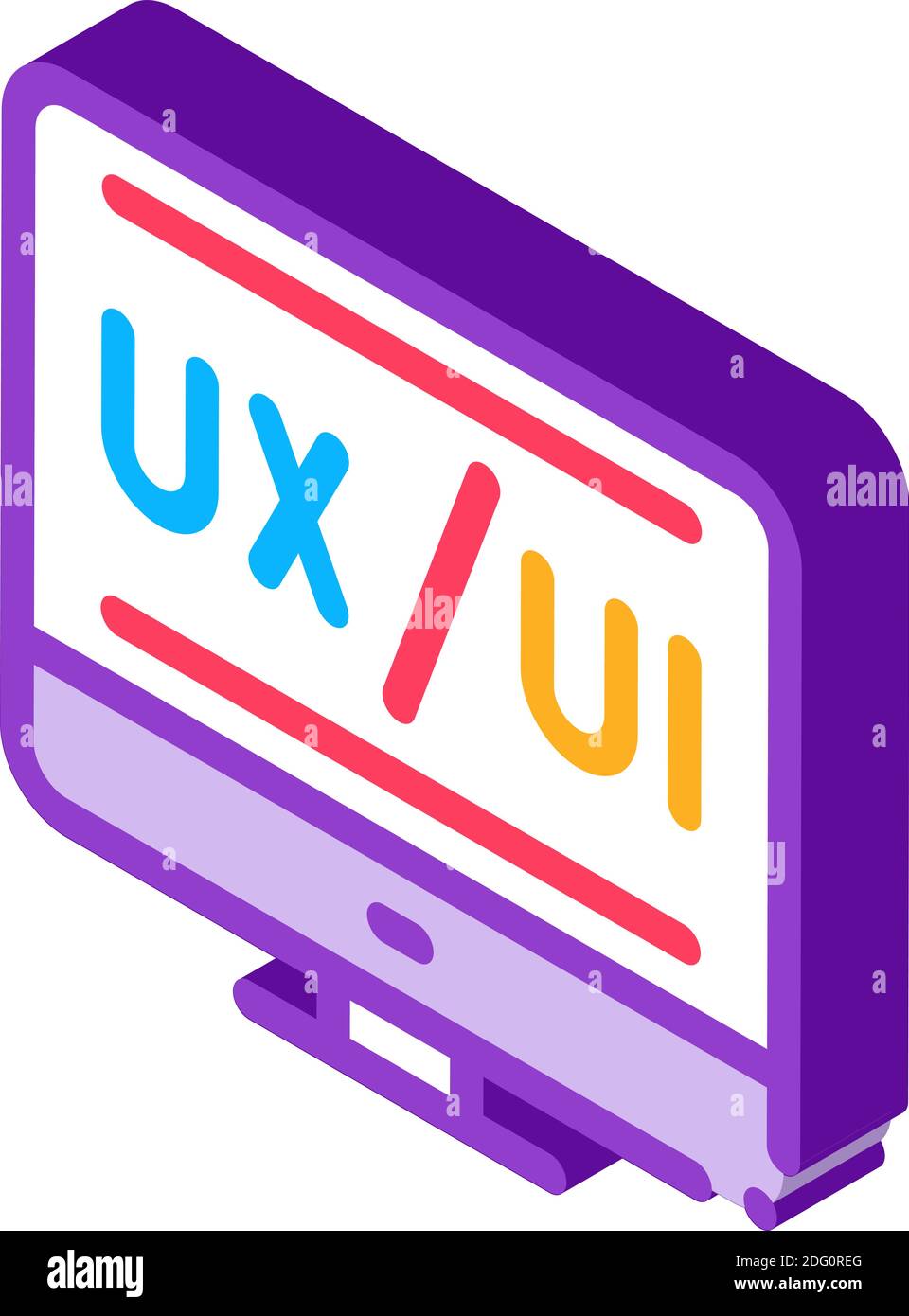 ux ui design isometric icon vector illustration Stock Vector Image ...