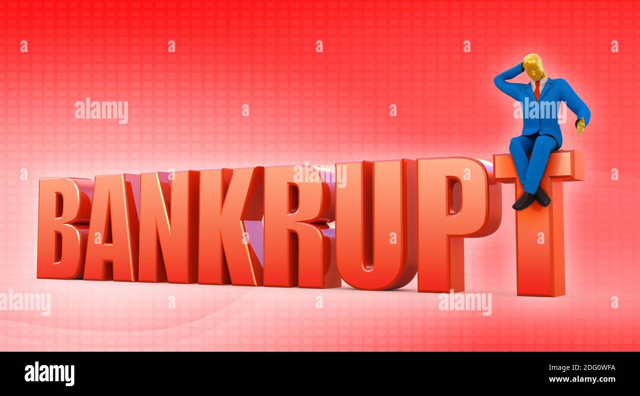 Bankrupt concept Stock Photo