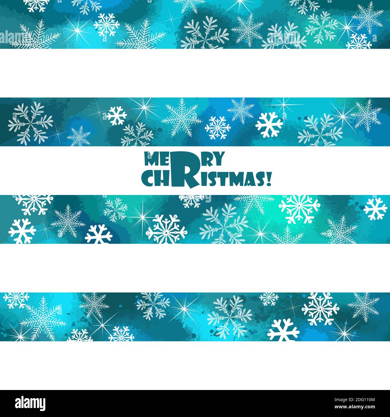 Blue background with snowflakes. Merry Christmas. Beautiful Christmas ...