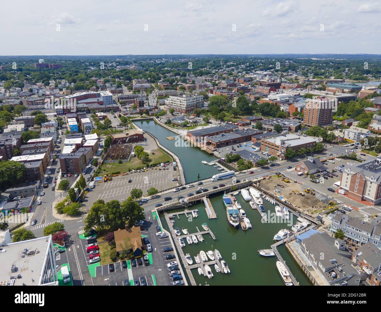 Aerial view salem historic city hi-res stock photography and images - Alamy