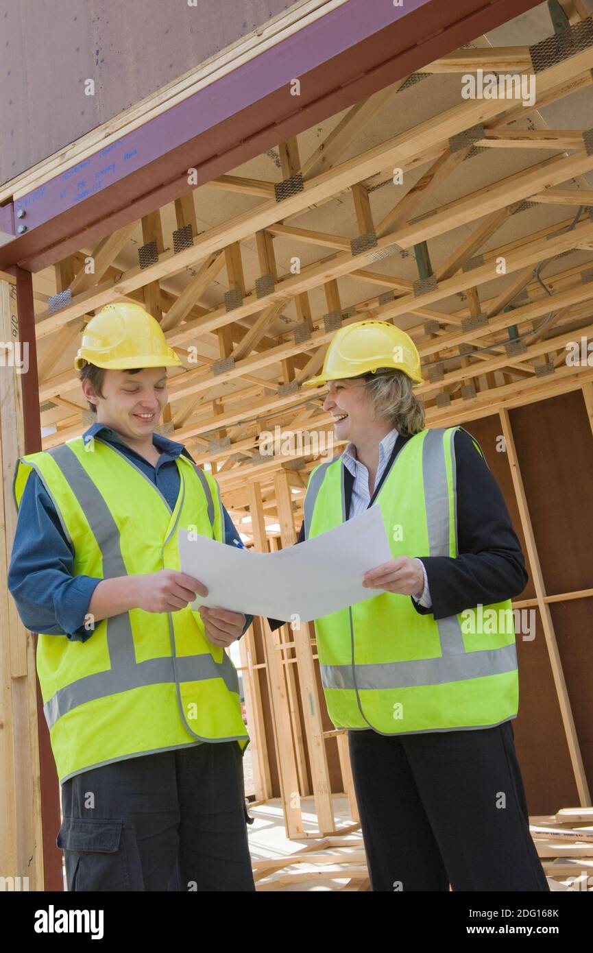At the construction site Stock Photo