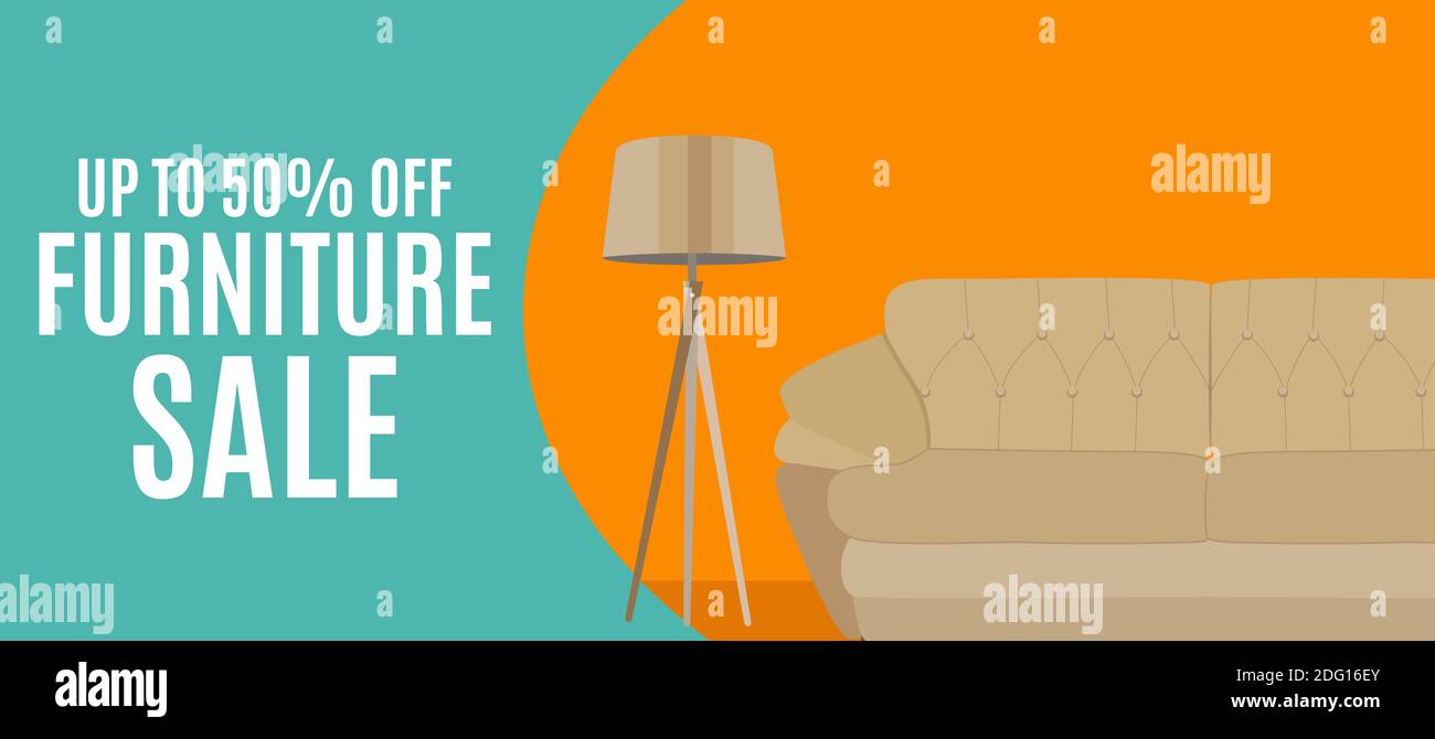 Furniture Sale Template Background. Illustration Stock Photo Alamy