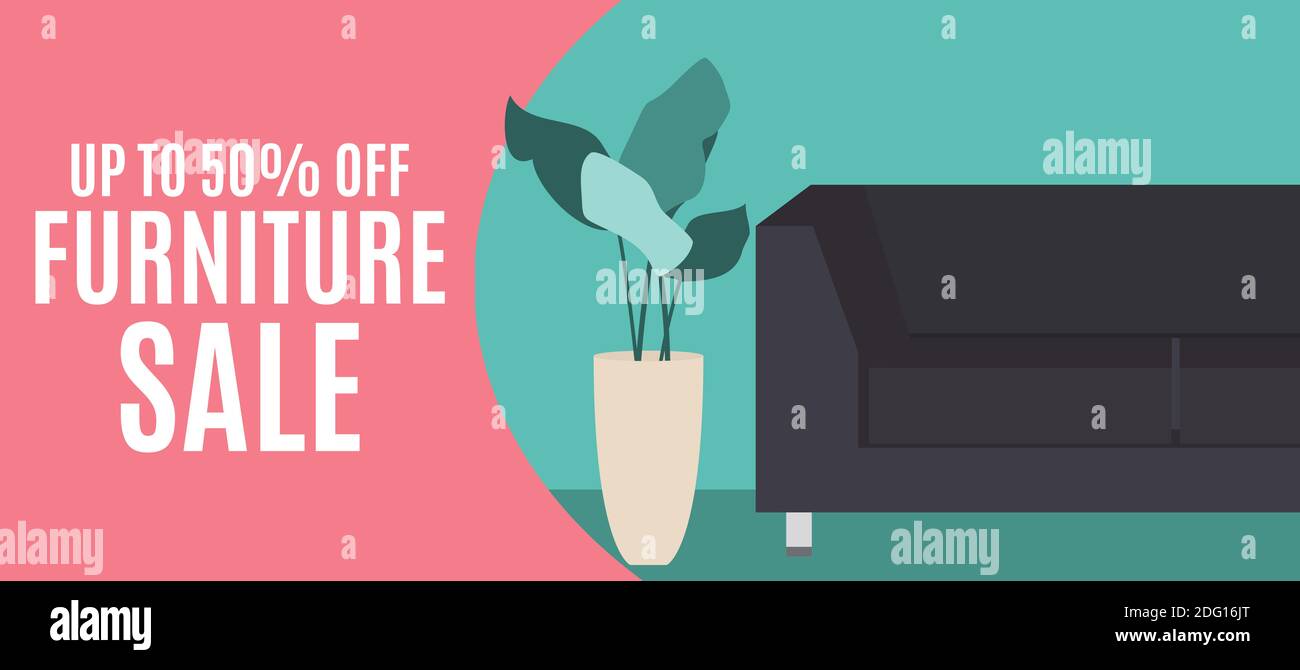 Furniture Sale Template Background. Illustration Stock Photo Alamy