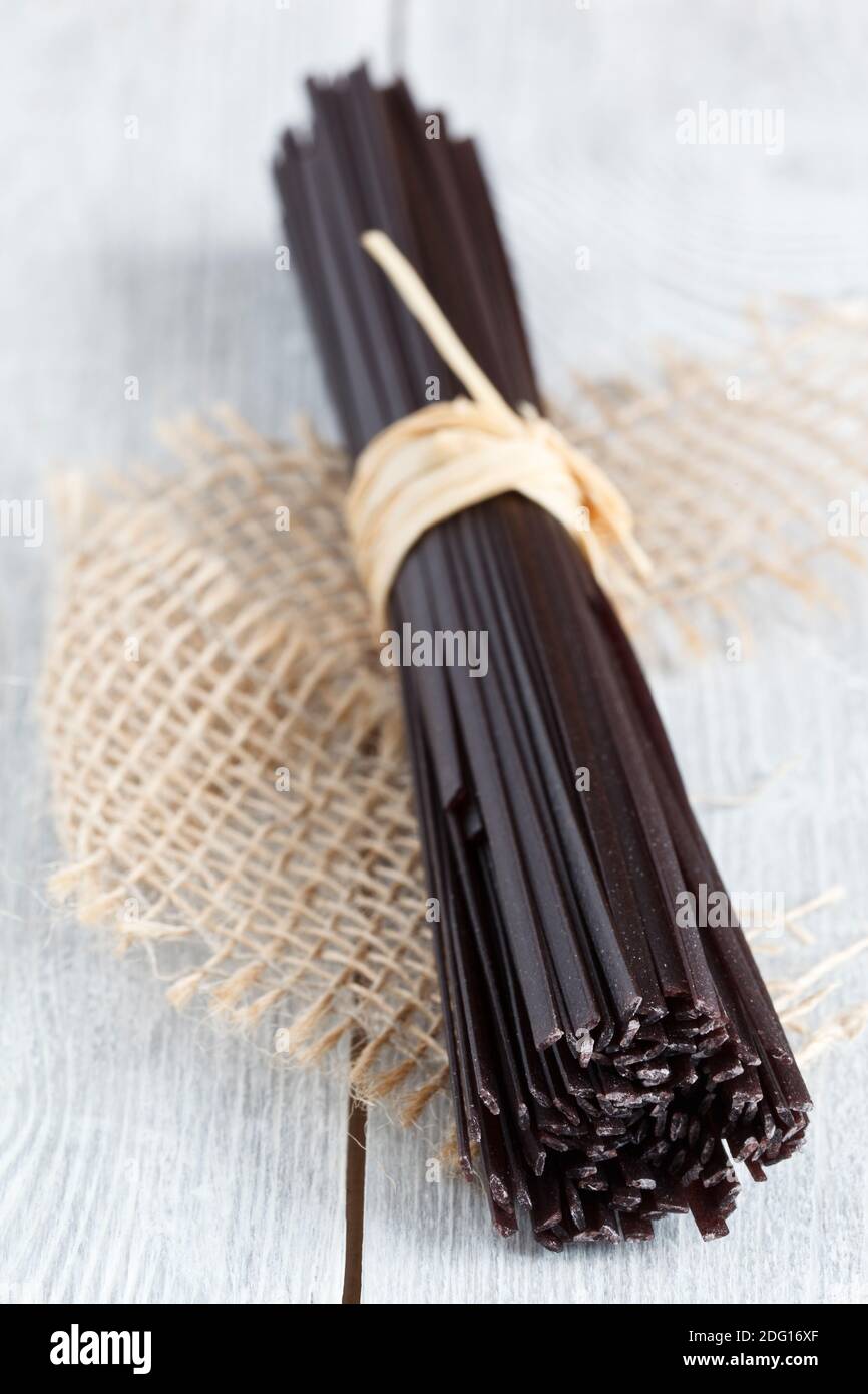 Black Rice Noodles Stock Photo - Alamy