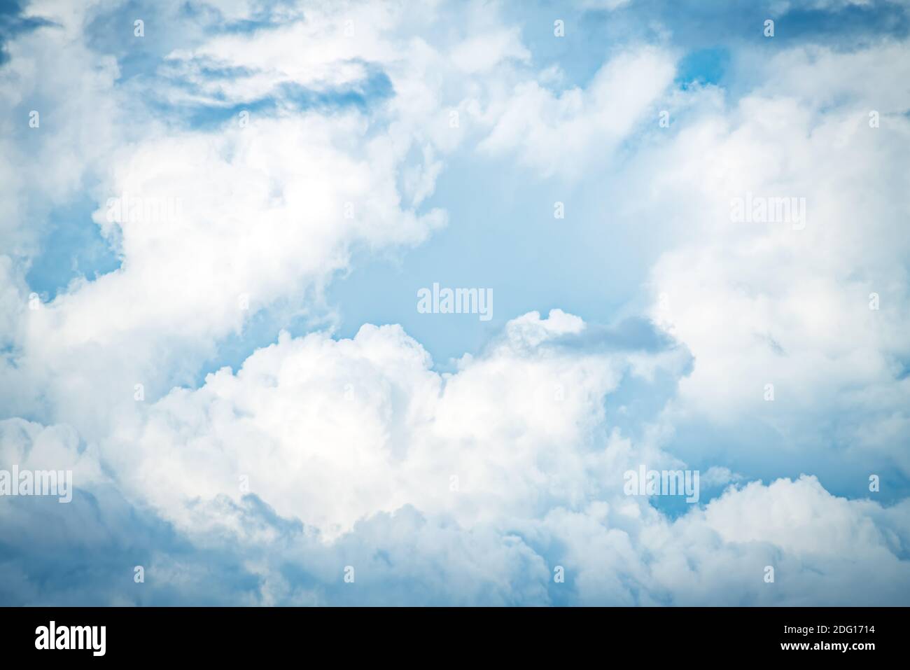 blue sky background with tiny clouds. panorama Stock Photo - Alamy