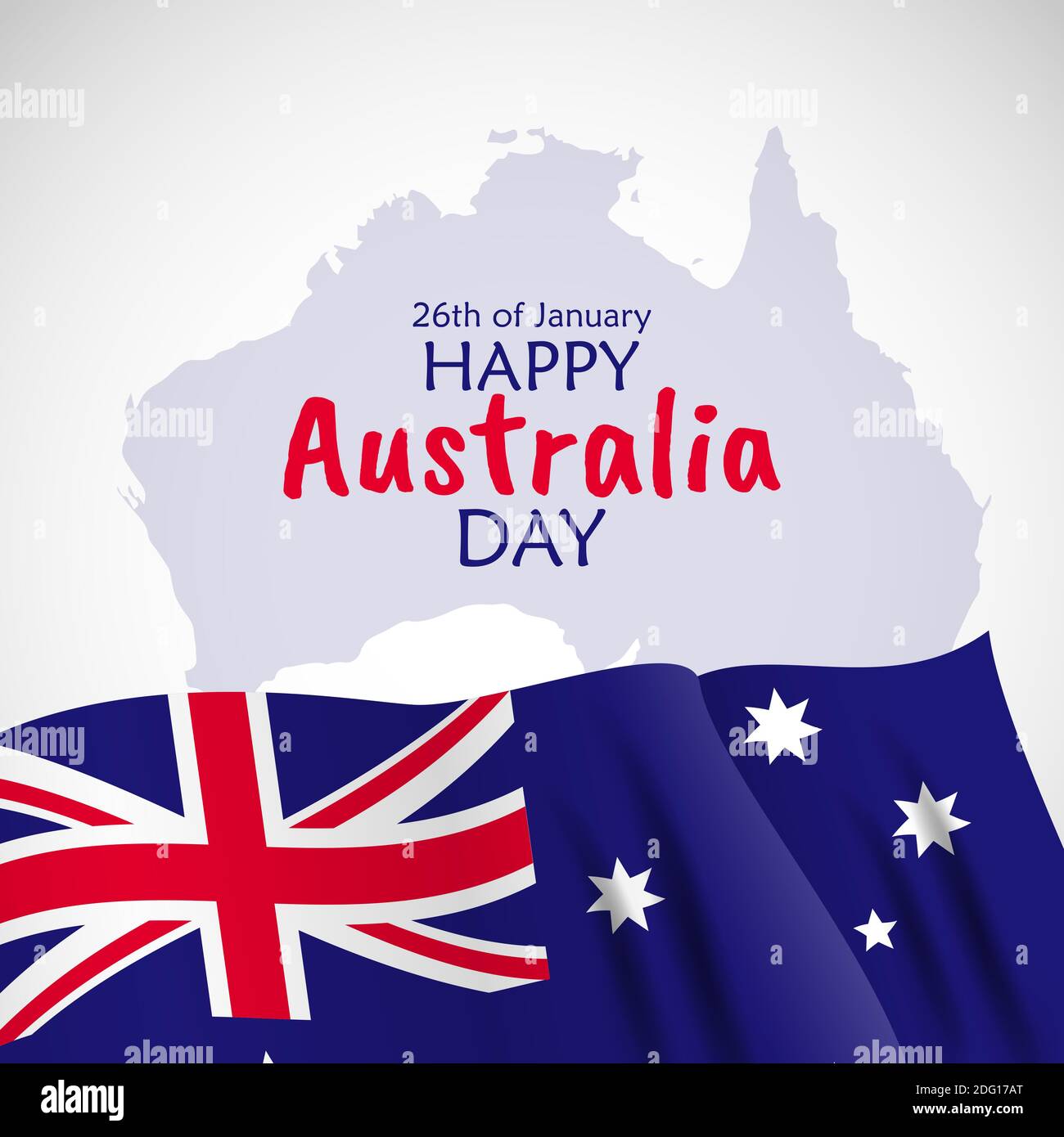 26 January Happy Australia Day. Illustration Stock Photo Alamy