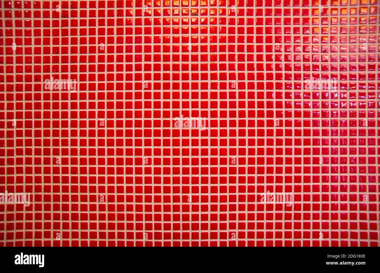 Red mosaic tiles Stock Photo - Alamy