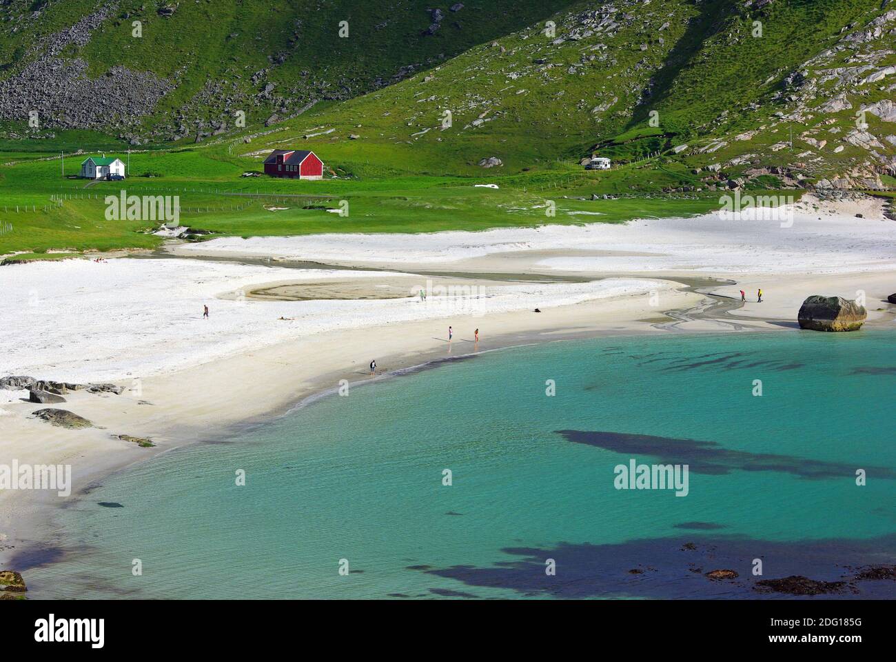 Beach on the Lofoten Islands Stock Photo