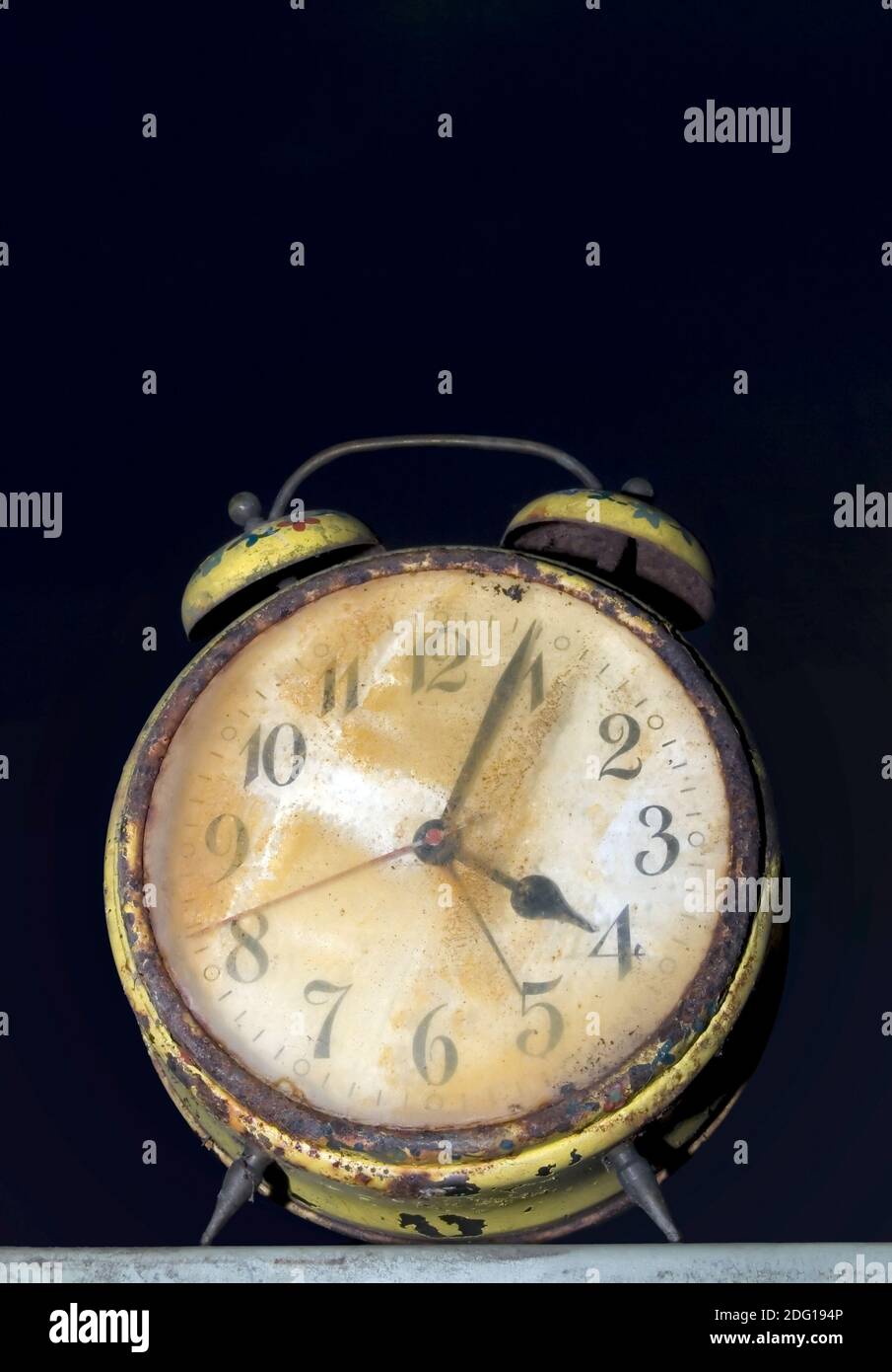 Rusty clock Cutout Stock Photo