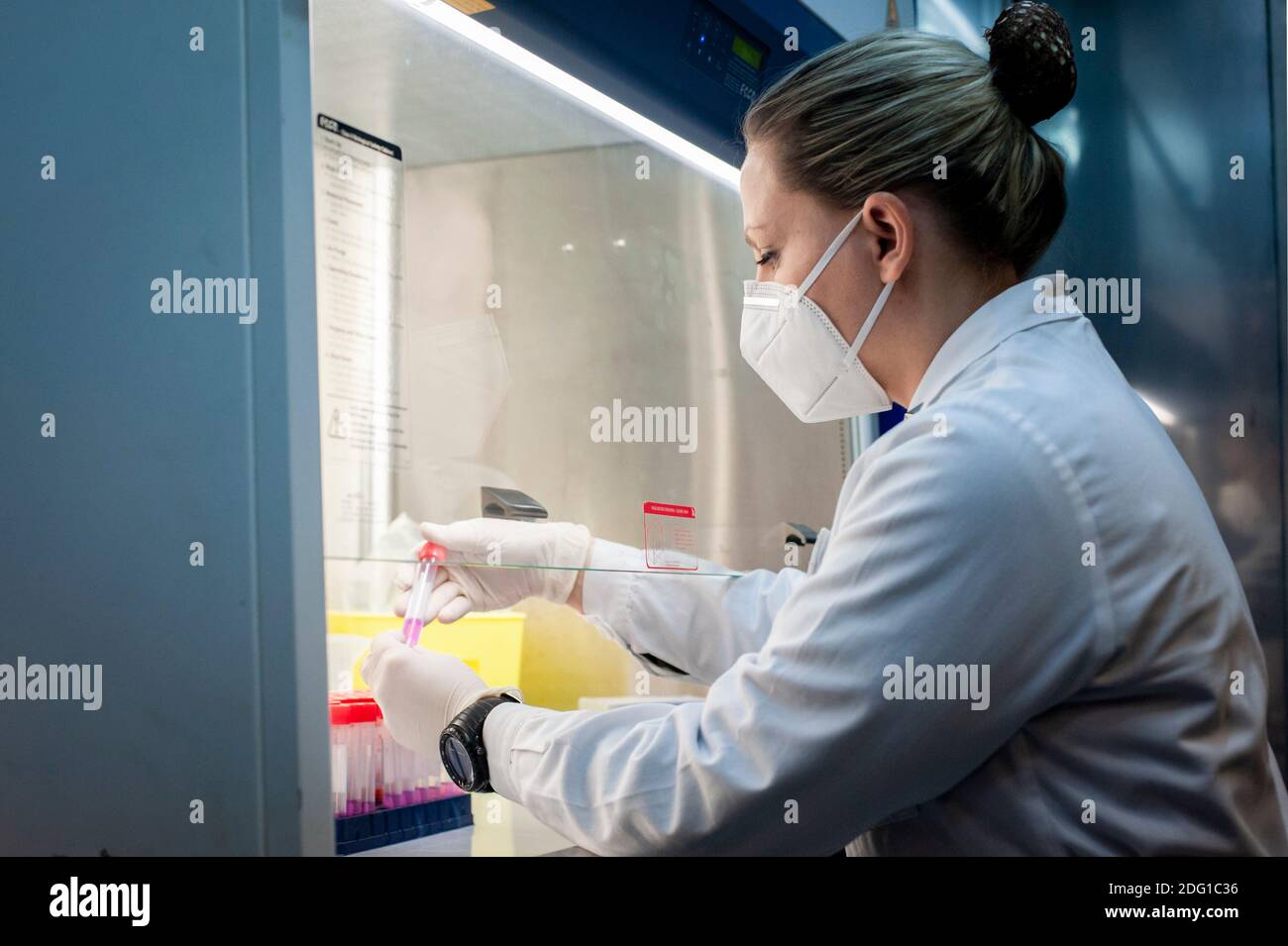 Cosenza, Italy. 05th Dec, 2020. Biomedical Laboratory Technician