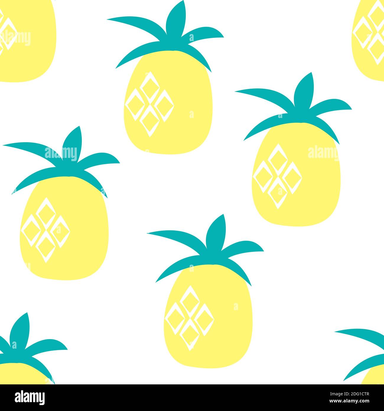 Pineapple seamless pattern background. Illustration Stock Photo Alamy