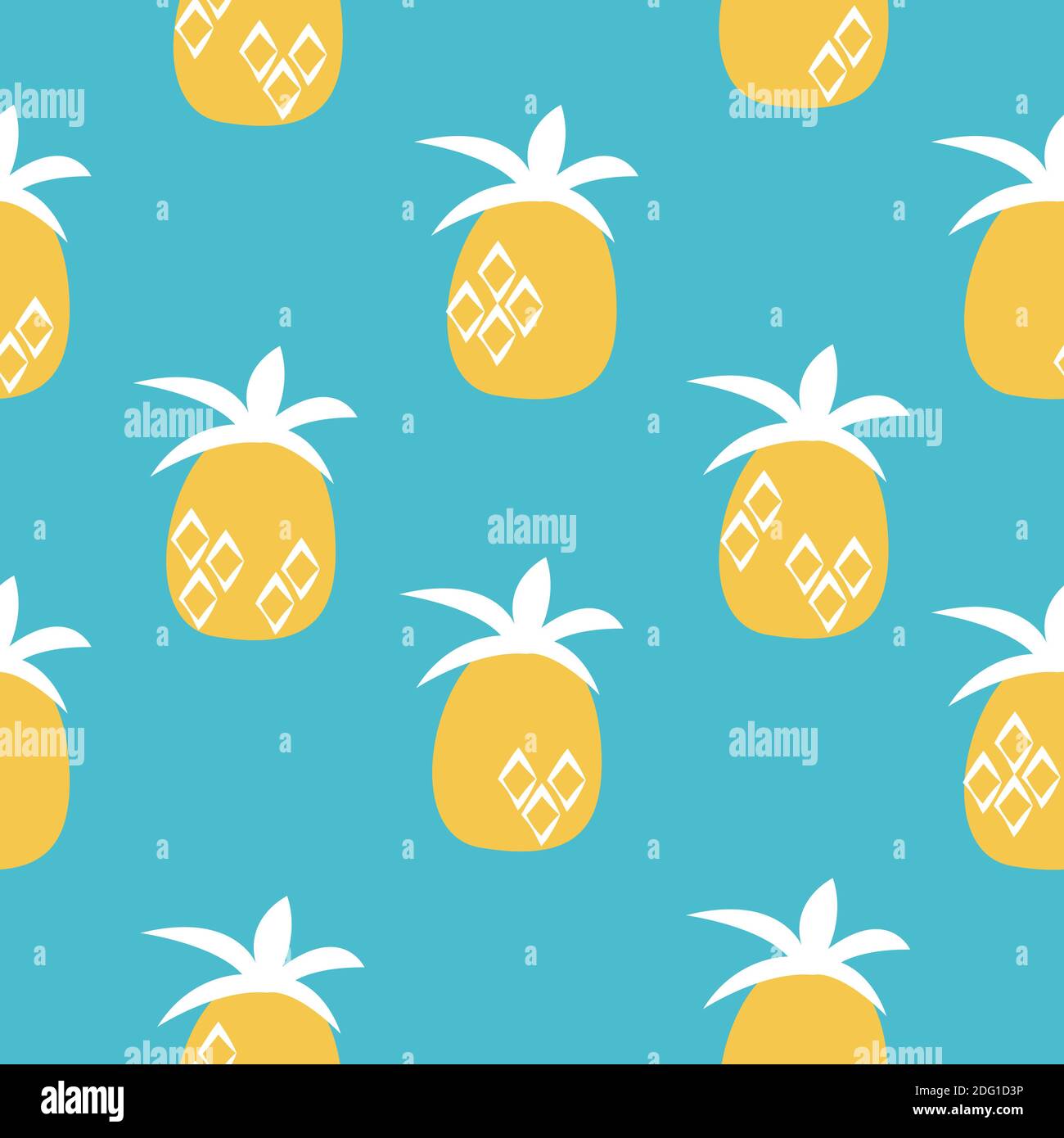 Pineapple seamless pattern background. Illustration Stock Photo Alamy