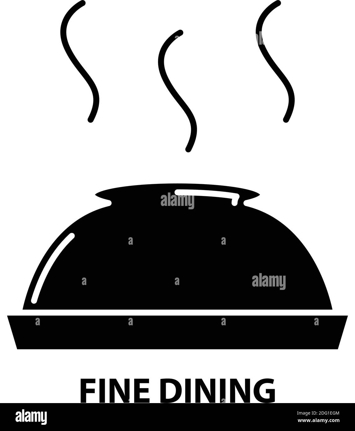 fine dining icon, black vector sign with editable strokes, concept