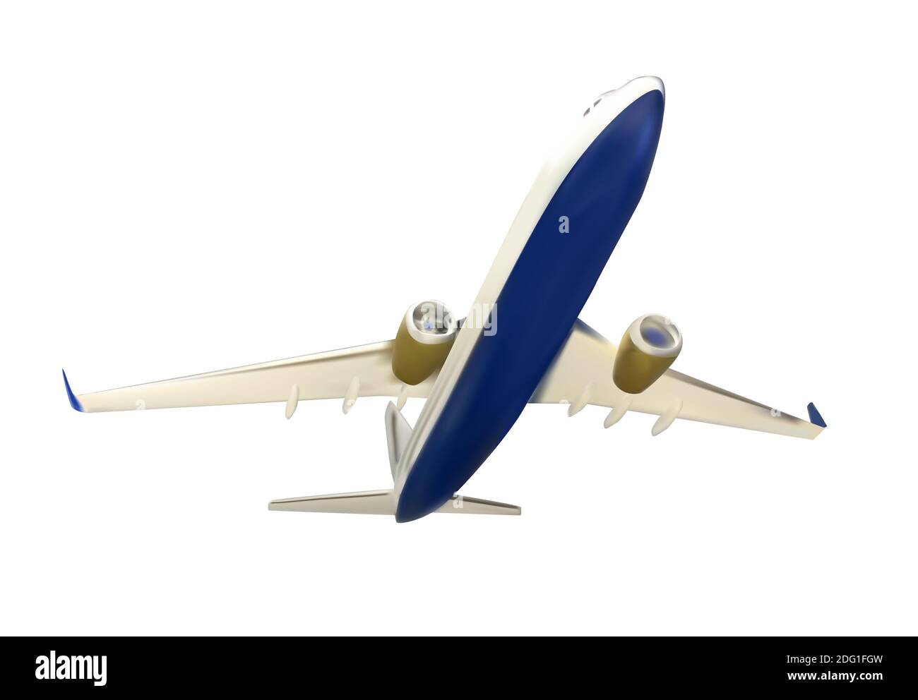 Airplane Icon Isolated on White Background Illustration Stock Photo - Alamy