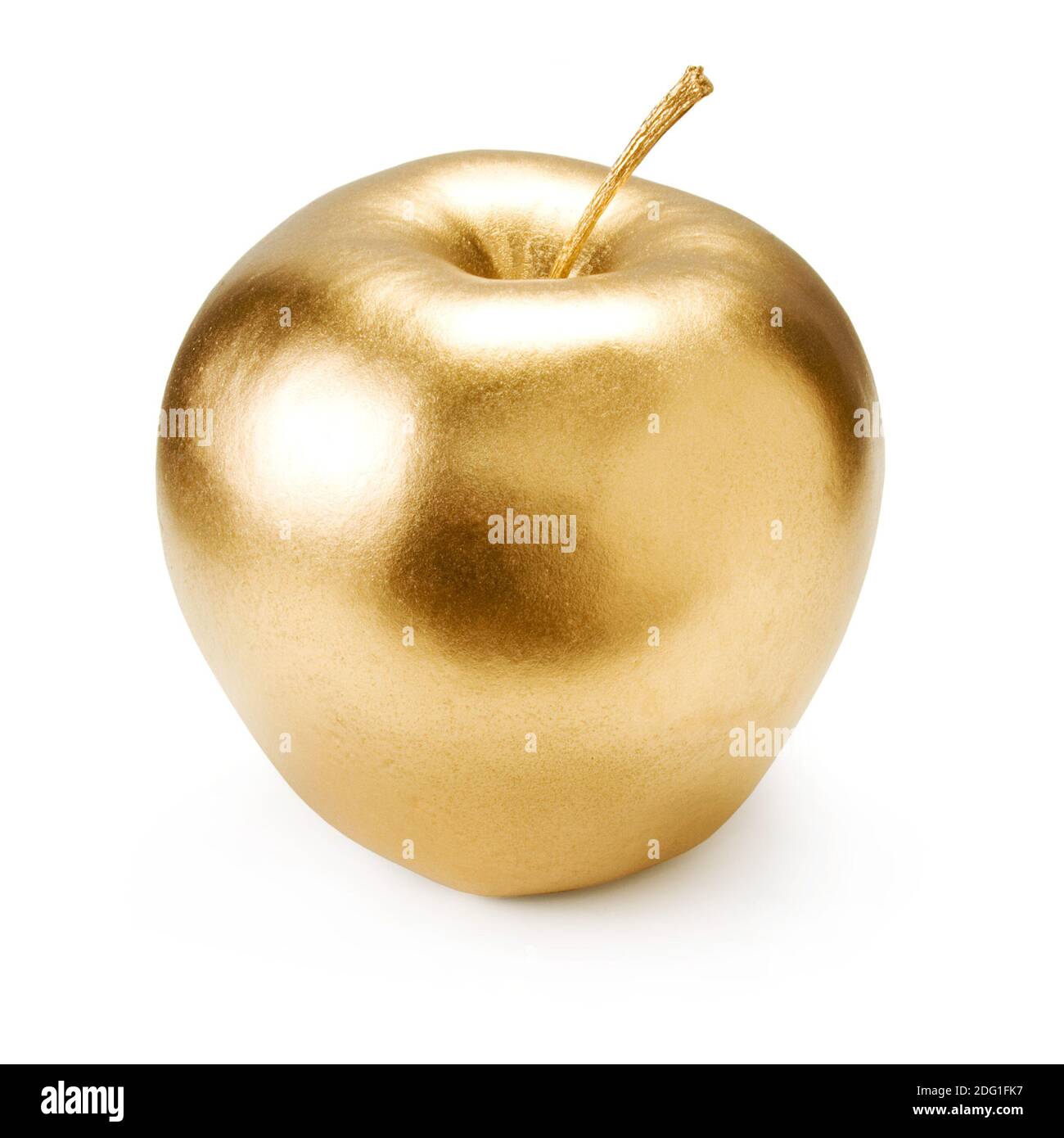 Gold apple. Stock Photo