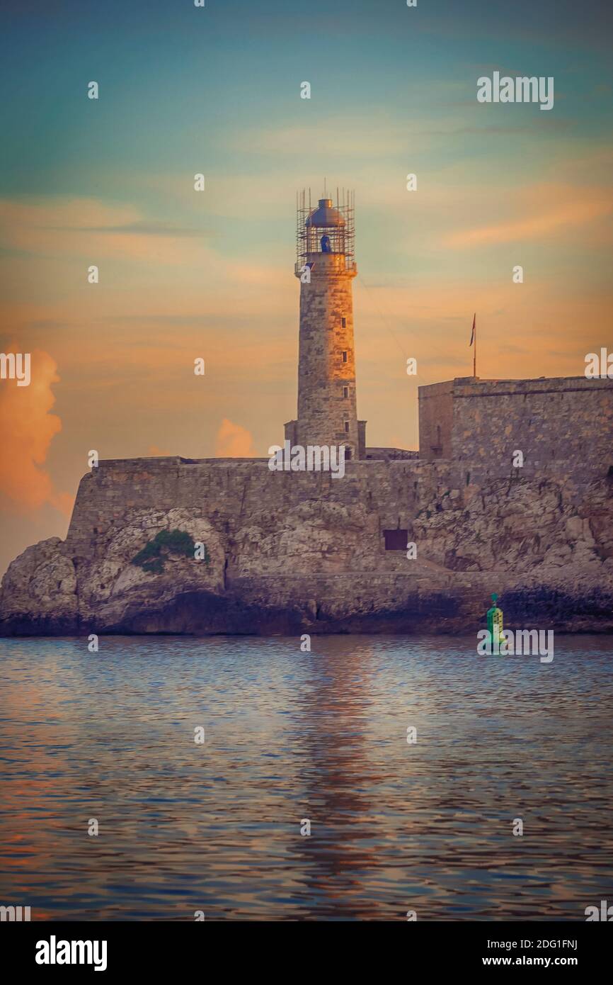 Framed Print of Havana, Cuba light house of La Cabana Fort
