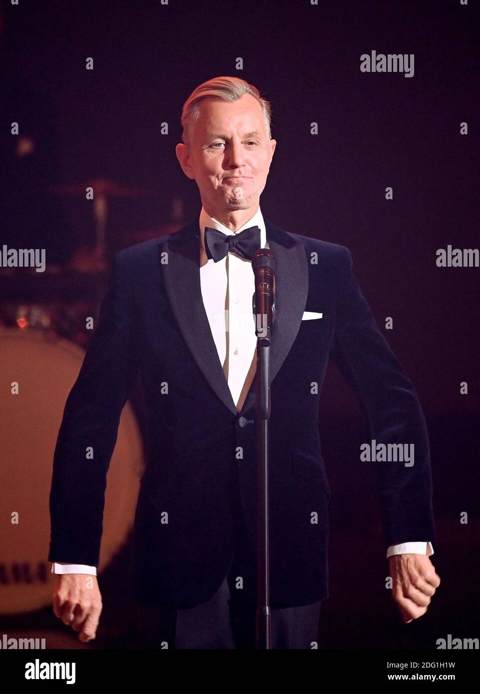 Berlin, Germany. 05th Dec, 2020. Singer Max Raabe sings on stage at the