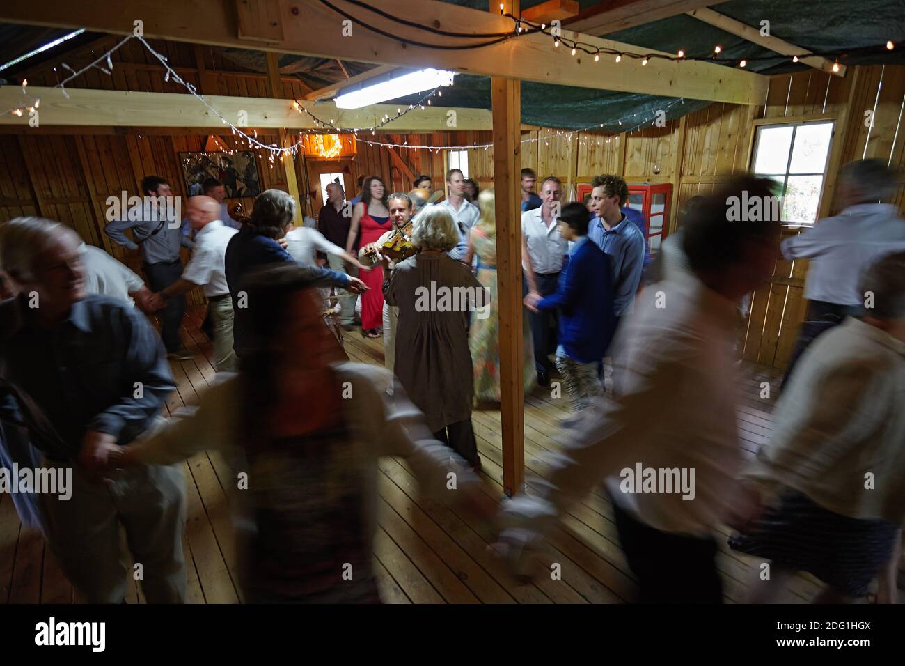 Barn dance, Flen, Sormland, Sweden photo Bo Arrhed Stock Photo