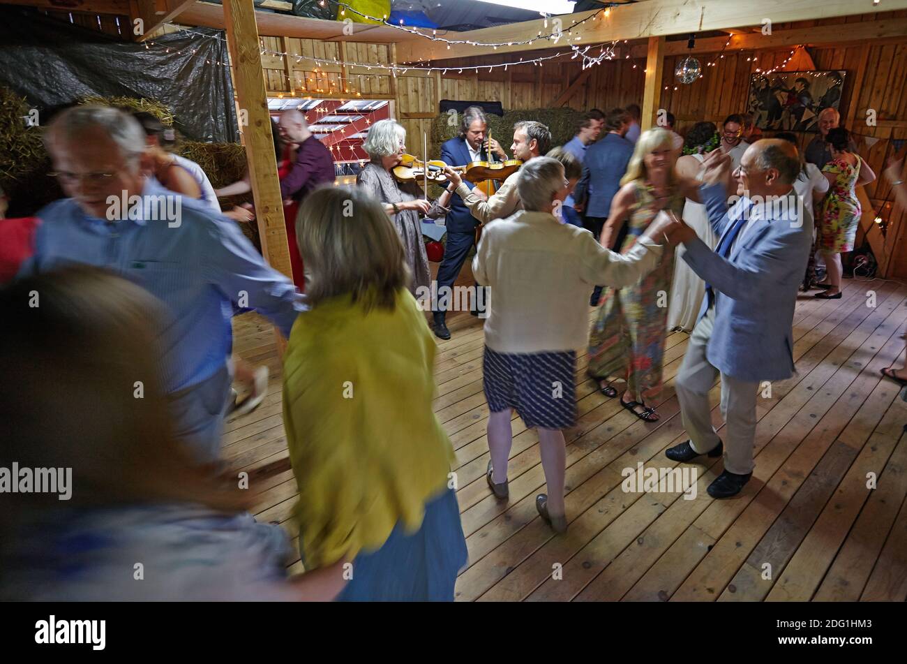 Barn dance, Flen, Sormland, Sweden. photo Bo Arrhed Stock Photo