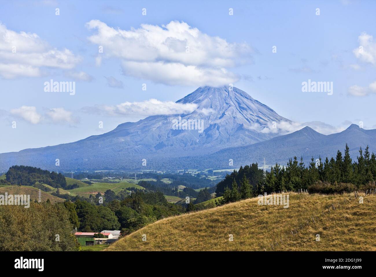 Mount taranaki; NEUSEELAND Stock Photo