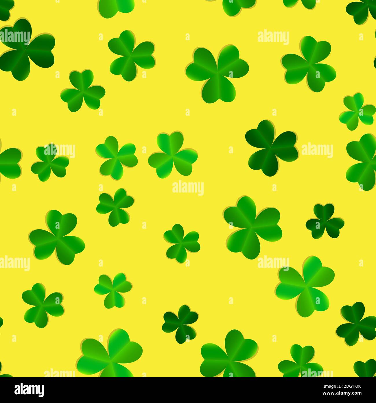 Clover Leaves Seamless Pattern Background Illustration Stock Photo - Alamy