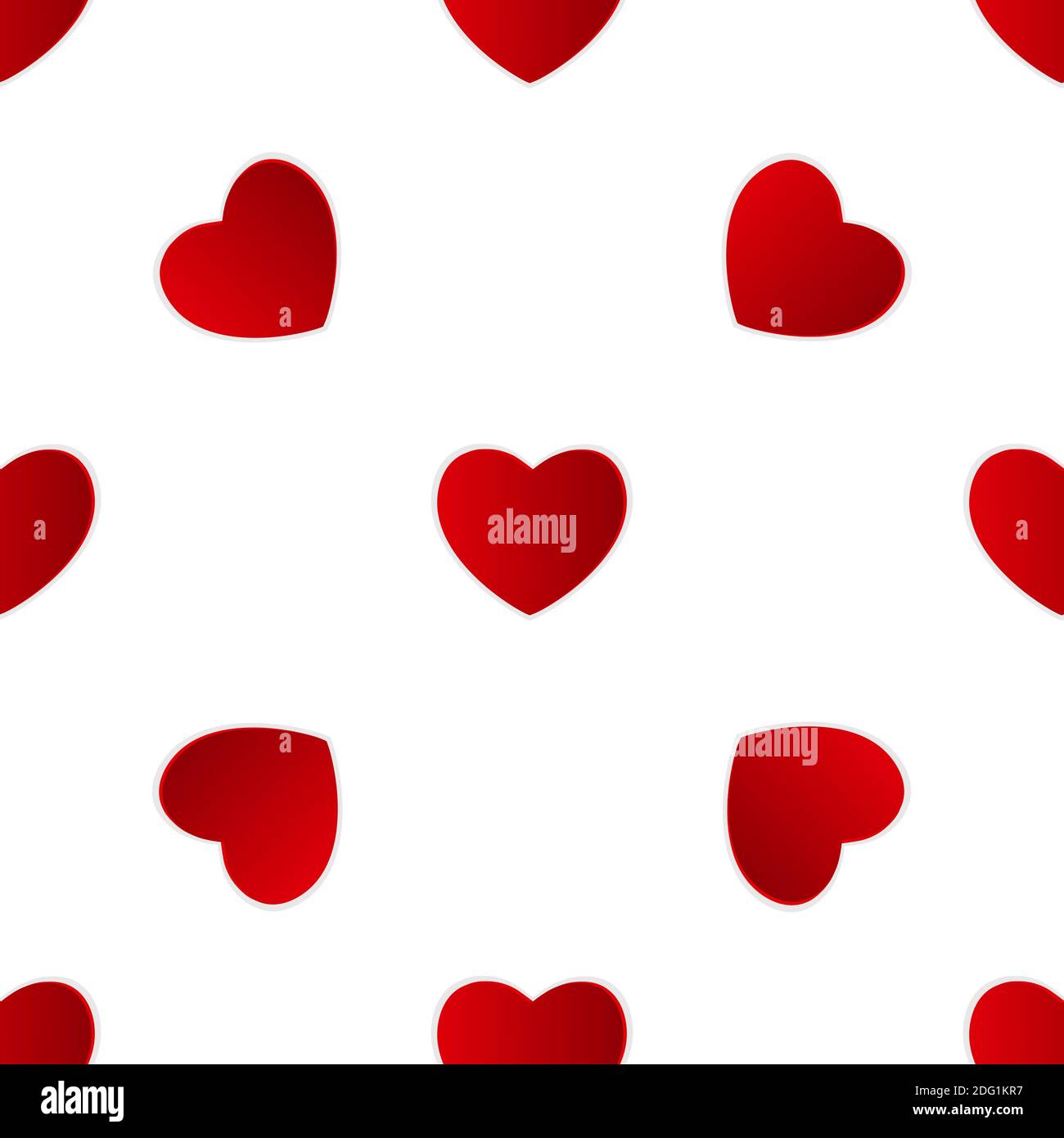 Valentines Day Heart Seamless Pattern Background. Illustration Stock ...