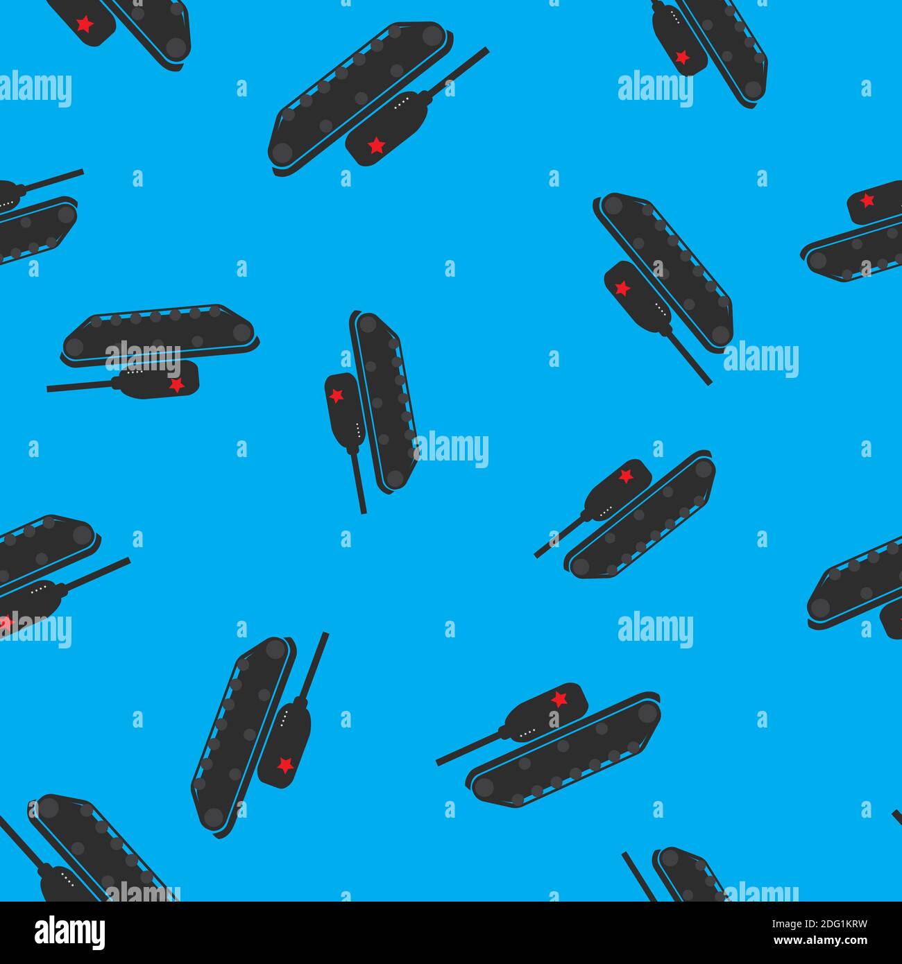 Seamless Pattern Background with tank. Illustration Stock Photo - Alamy