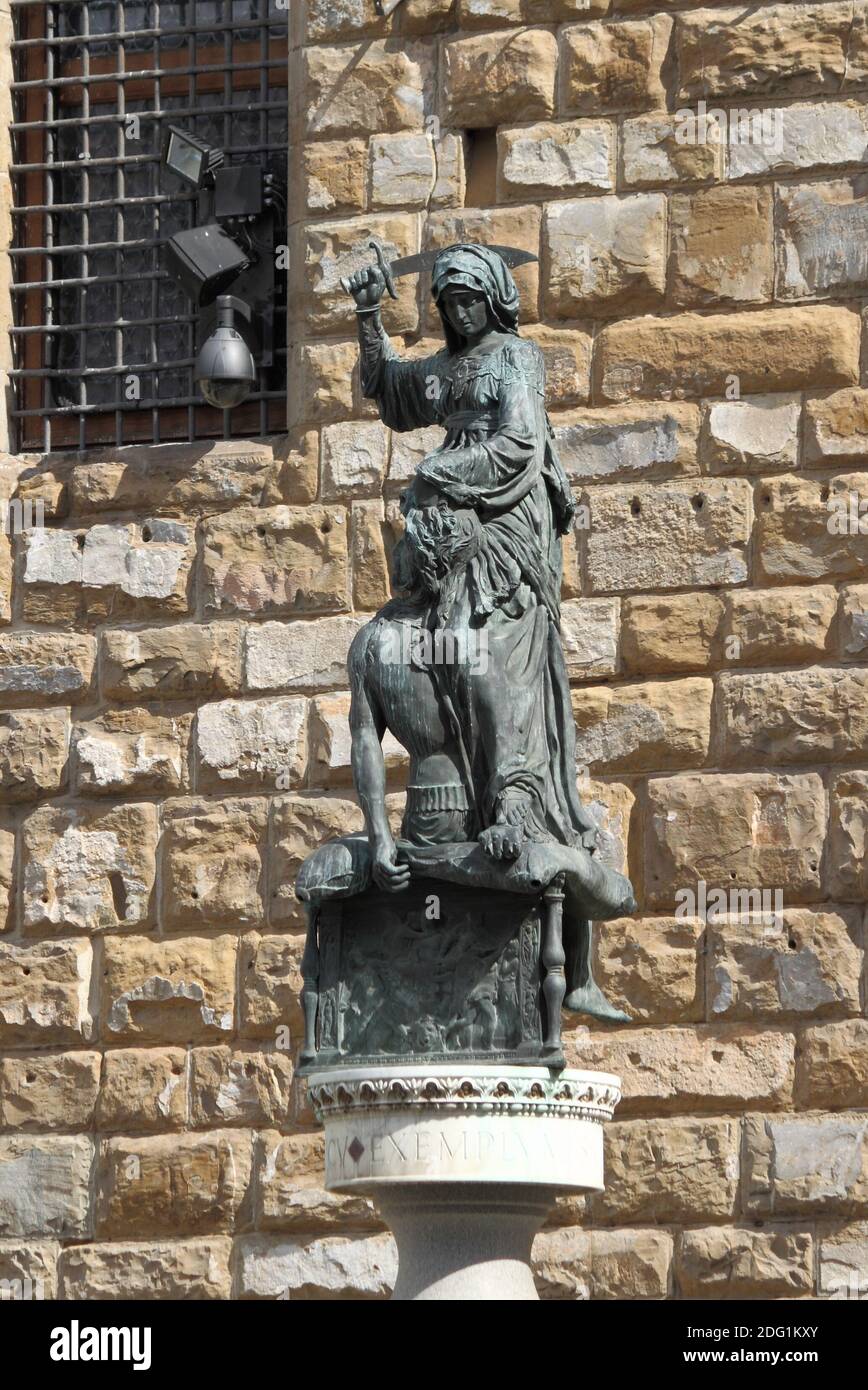 Statue of Judith and Holofernes Stock Photo