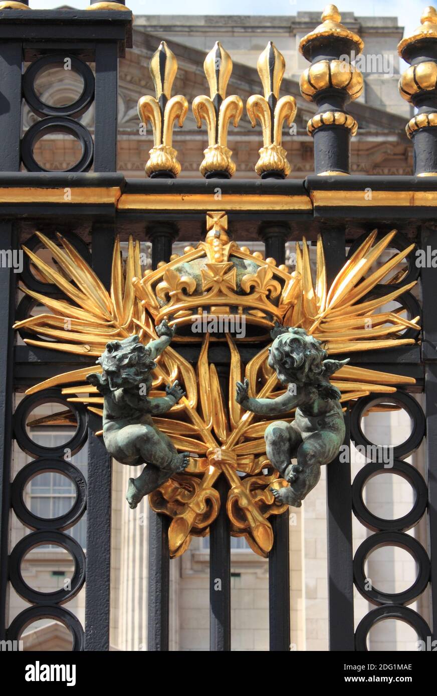 Emblem in Buckingham Palace Stock Photo