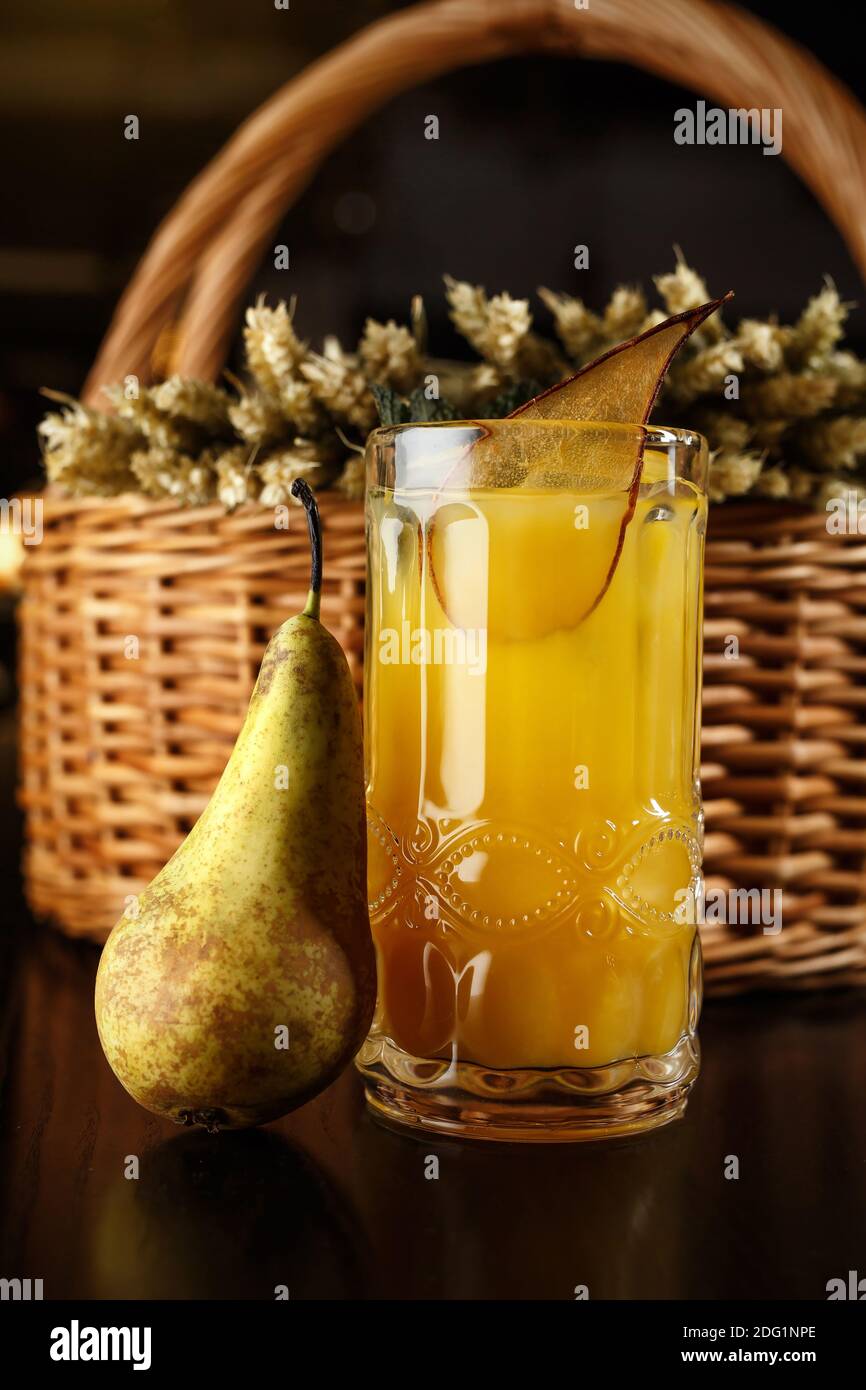 Glass of juice watercolor hi-res stock photography and images - Alamy