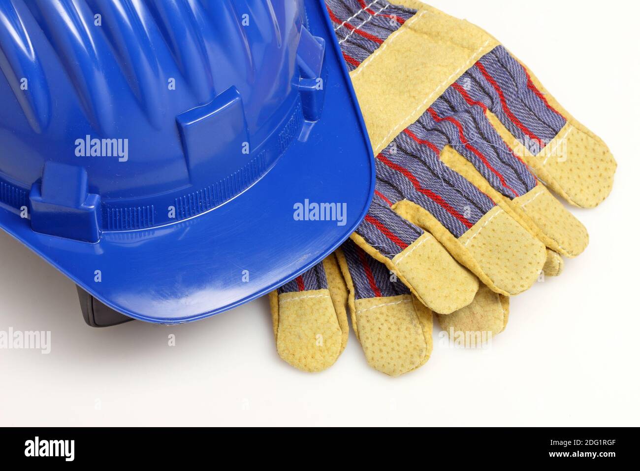 Helmet and gloves Stock Photo Alamy