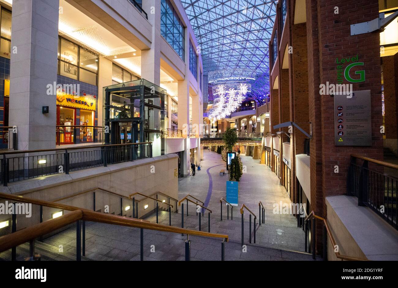 Victoria Square in the shopping district of Belfast City Centre. Stock Photo