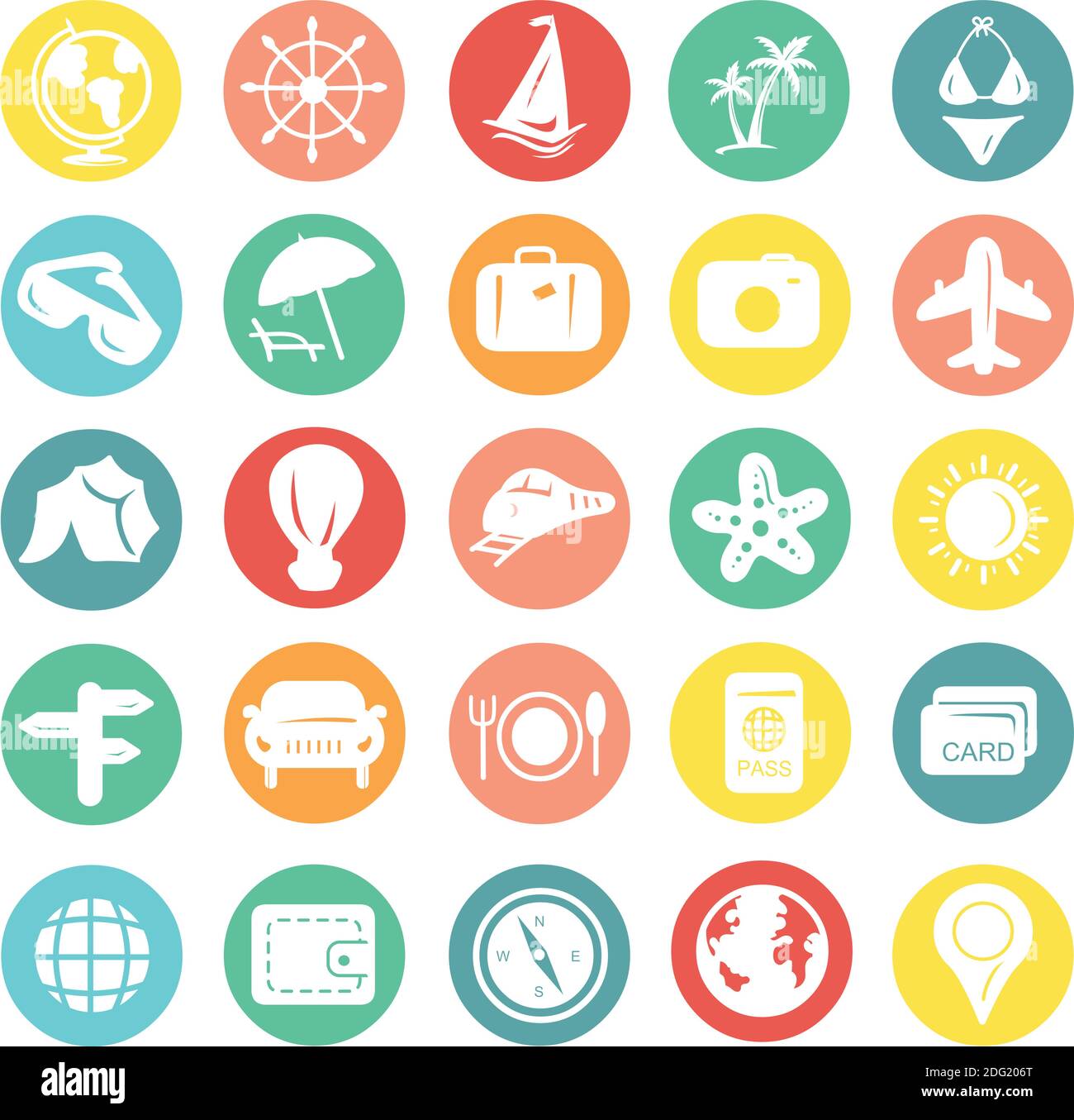 Icons travel hi-res stock photography and images - Alamy